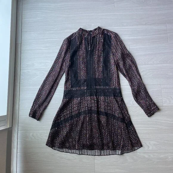 Derek Lam 10 Crosby Floral Long Sleeve Shift Dress - Picture 5 of 9